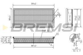 Bremsi FA1240 - FILTRO DE AIRE | AIR FILTER