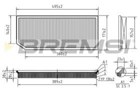 Bremsi FA1242 - FILTRO DE AIRE | AIR FILTER