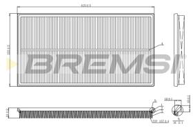 Bremsi FA1244 - FILTRO DE AIRE | AIR FILTER