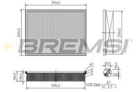 Bremsi FA1246 - FILTRO DE AIRE | AIR FILTER