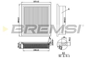 Bremsi FA1247 - FILTRO DE AIRE | AIR FILTER