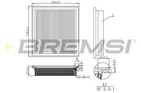 Bremsi FA1248 - FILTRO DE AIRE | AIR FILTER