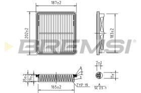 Bremsi FA1257 - FILTRO DE AIRE | AIR FILTER