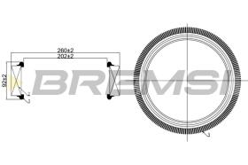 Bremsi FA1259 - FILTRO DE AIRE | AIR FILTER