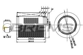Bremsi FA1260 - FILTRO DE AIRE | AIR FILTER