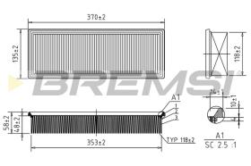 Bremsi FA1265 - FILTRO DE AIRE | AIR FILTER