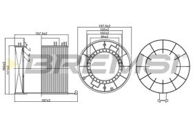 Bremsi FA1268 - FILTRO DE AIRE | AIR FILTER