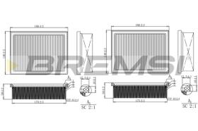 Bremsi FA1270 - FILTRO DE AIRE | AIR FILTER