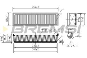 Bremsi FA1277 - FILTRO DE AIRE | AIR FILTER