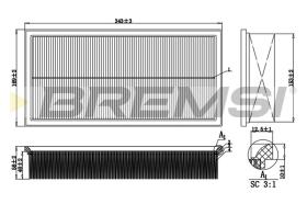 Bremsi FA1354 - FILTRO DE AIRE | AIR FILTER
