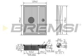Bremsi FA1368 - FILTRO DE AIRE | AIR FILTER