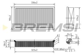 Bremsi FA1370 - FILTRO DE AIRE | AIR FILTER