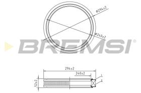 Bremsi FA1372 - FILTRO DE AIRE | AIR FILTER
