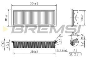 Bremsi FA1377 - FILTRO DE AIRE | AIR FILTER