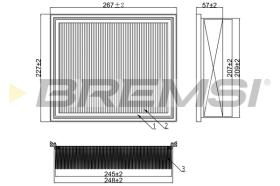 Bremsi FA1378 - FILTRO DE AIRE | AIR FILTER