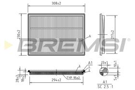 Bremsi FA1379 - FILTRO DE AIRE | AIR FILTER