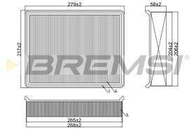 Bremsi FA1380 - FILTRO DE AIRE | AIR FILTER