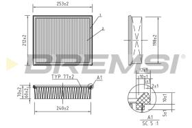 Bremsi FA1381 - FILTRO DE AIRE | AIR FILTER