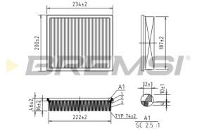 Bremsi FA1389 - FILTRO DE AIRE | AIR FILTER