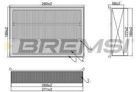 Bremsi FA1391 - FILTRO DE AIRE | AIR FILTER