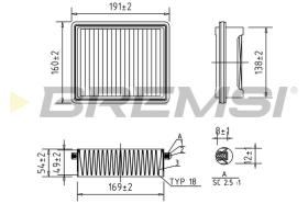 Bremsi FA1392 - FILTRO DE AIRE | AIR FILTER