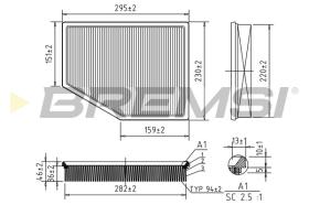 Bremsi FA1570 - FILTRO DE AIRE | AIR FILTER