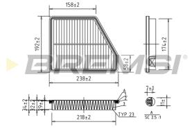 Bremsi FA1572 - FILTRO DE AIRE | AIR FILTER