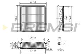 Bremsi FA1575 - FILTRO DE AIRE | AIR FILTER