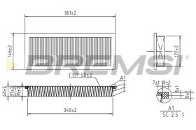 Bremsi FA1576 - FILTRO DE AIRE | AIR FILTER
