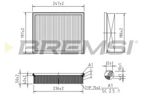 Bremsi FA1577 - FILTRO DE AIRE | AIR FILTER