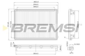 Bremsi FA1589 - FILTRO DE AIRE | AIR FILTER