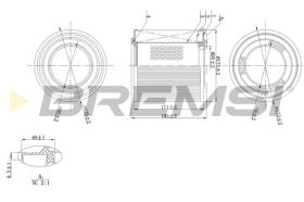 Bremsi FA1596 - FILTRO DE AIRE | AIR FILTER