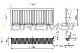 Bremsi FA1600 - FILTRO DE AIRE | AIR FILTER