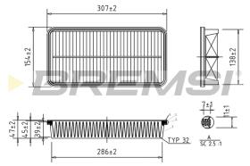 Bremsi FA1601 - FILTRO DE AIRE | AIR FILTER
