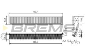 Bremsi FA1603 - FILTRO DE AIRE | AIR FILTER