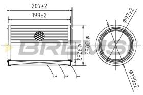 Bremsi FA1608 - FILTRO DE AIRE | AIR FILTER