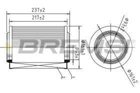 Bremsi FA1612 - FILTRO DE AIRE | AIR FILTER
