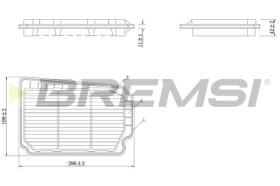 Bremsi FA1620 - FILTRO DE AIRE | AIR FILTER
