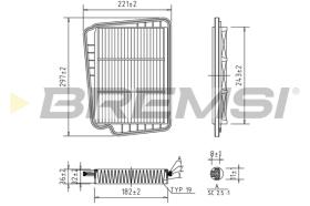 Bremsi FA1621 - FILTRO DE AIRE | AIR FILTER
