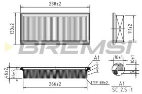 Bremsi FA1630 - FILTRO DE AIRE | AIR FILTER
