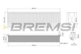 Bremsi FA1636 - FILTRO DE AIRE | AIR FILTER