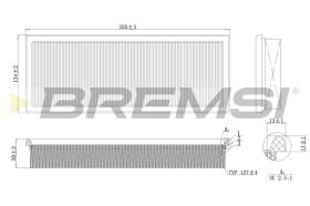 Bremsi FA1639 - FILTRO DE AIRE | AIR FILTER