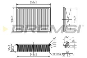 Bremsi FA1645 - FILTRO DE AIRE | AIR FILTER