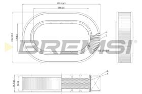 Bremsi FA1648 - FILTRO DE AIRE | AIR FILTER