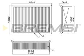 Bremsi FA1650 - FILTRO DE AIRE | AIR FILTER