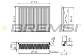 Bremsi FA1651 - FILTRO DE AIRE | AIR FILTER