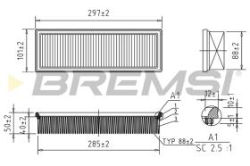 Bremsi FA1654 - FILTRO DE AIRE | AIR FILTER