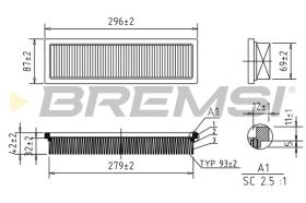 Bremsi FA1658 - FILTRO DE AIRE | AIR FILTER