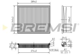 Bremsi FA1673 - FILTRO DE AIRE | AIR FILTER