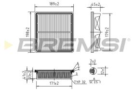 Bremsi FA1676 - FILTRO DE AIRE | AIR FILTER